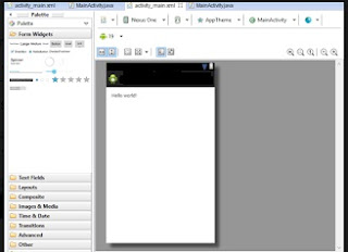 kita tunggu loading sebentar loading eclipse sedang memulai jendela proses pembuatan aplikasi baru . inilah tampilan jendela pembuatan aplikasi baru di eclipse .