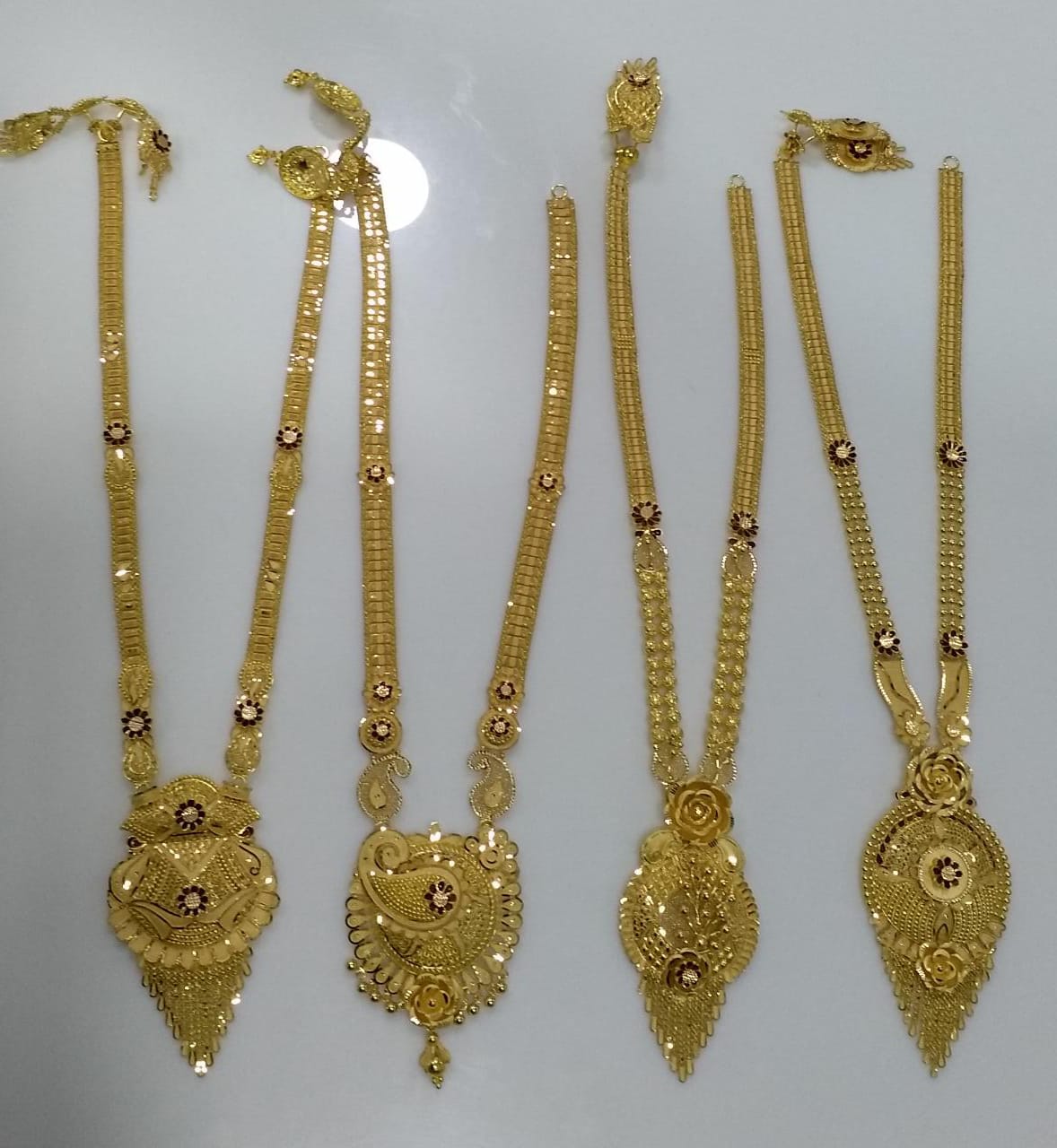 latest gold longset designs, light weight longset designs,Long USET RANIHAAR with Weight | Long Haram Necklace Designs | Long Necklase Sitahaar Uset