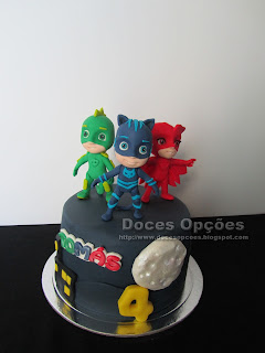 Os PJ Masks no 4º aniversário do Tomás