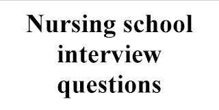 Nursing college interview questions