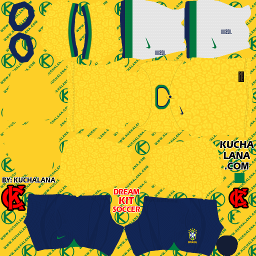 Brazil DLS Kits (2023)  Dream League Soccer Kits 512x512