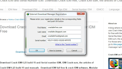 Share Key IDM Serial number IDM 6.23 - Fix Block Key Fake Serial Number IDM