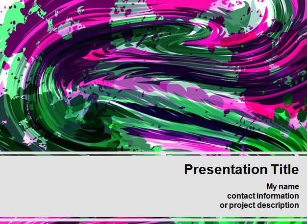 Color Crayon PowerPoint Template