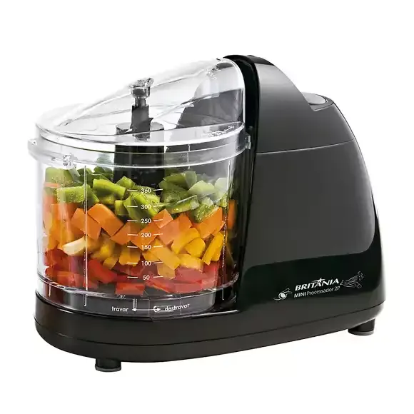 Mini processador de alimentos elétrico