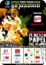 Padel Pro Tour SEAT Madrid Santiago Bernabeu 2010 Cartel