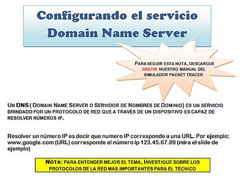 Configurando el Servicio DNS en Packet Tracer