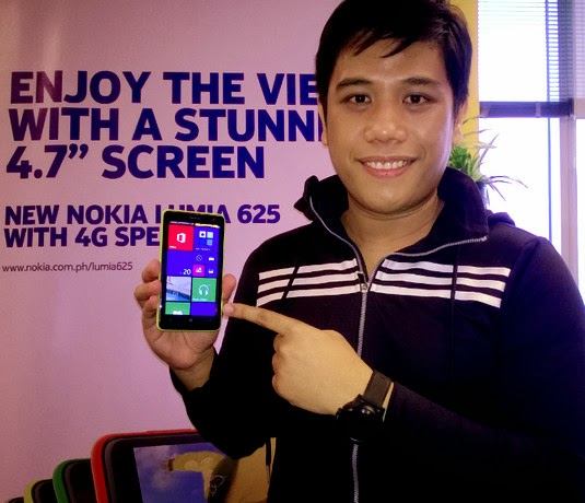 Nokia Lumia 625, Nokia Lumia 625 Philippines, Mark Milan Macanas