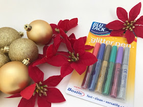 BluTack Bostik glitter pens for crafting