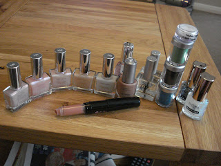 Makeup haul cosmetics discount cheap collection of nail polishes