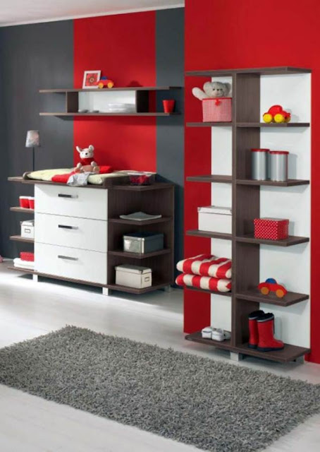 functional baby room storage space furniture