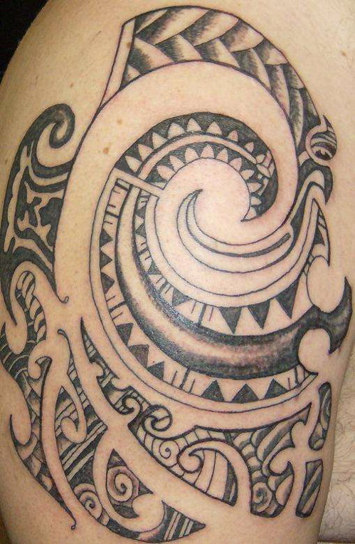 Hawaiian tribal tattoos use designs that are unique to the individual and