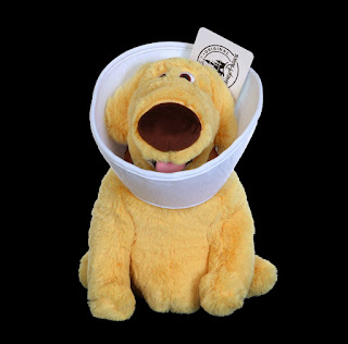 disney pixar up dug with cone of shame plush 