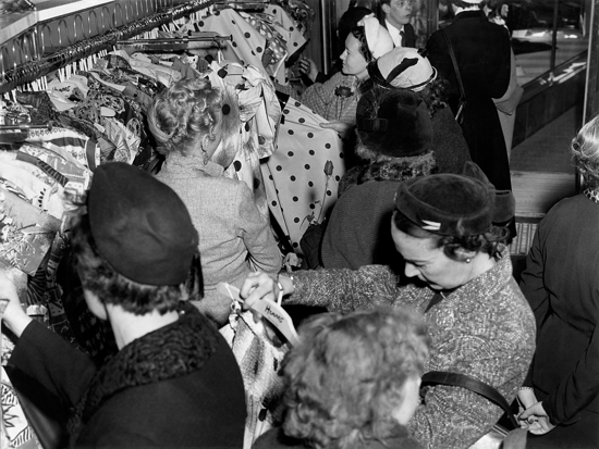 Hennes first store in Stockholm, 1952 - inside