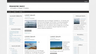 Magazine Basic Blogger Template