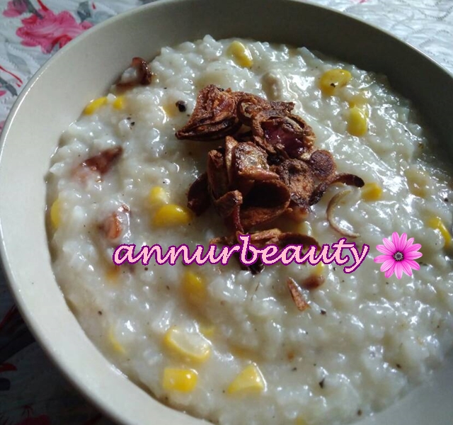 Resepi Bubur Nasi Campur Ayam Dan Jagung Sedap, Walaupun 