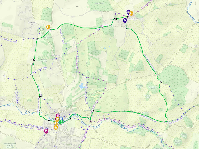Map for Walk 143: Wheathampstead North Loop