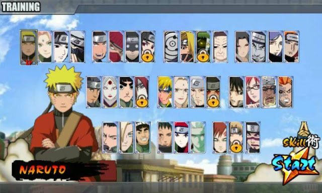 Download Naruto Senki Full Version MOD Unlimited Money HP Mana Full Character Unlocked All Naruto Senki MOD NSUNS v1.0 MOD Full Characters Apk Android Terbaru
