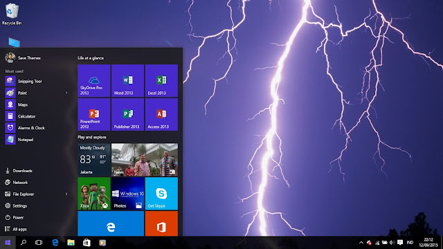 Lightning Theme For Windows 7/8/8.1 and 10