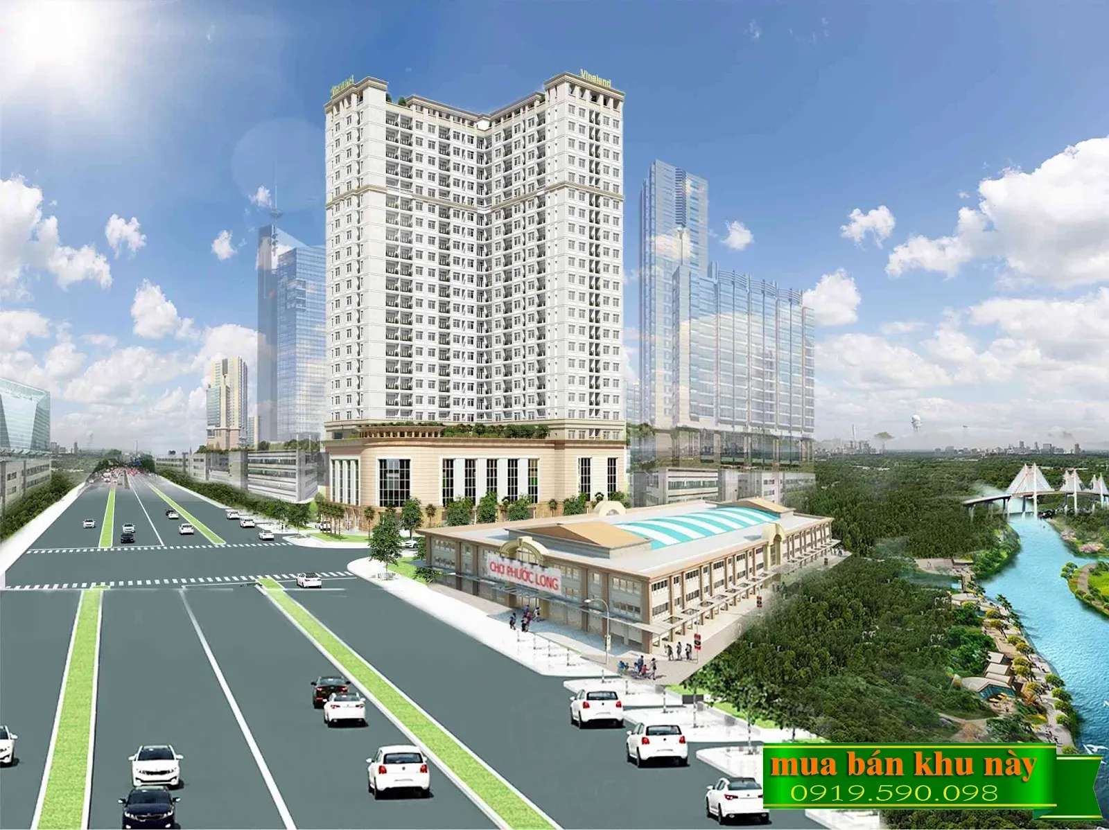 Phối cảnh dự án Viva Plaza tại số 15B Nguyễn Lương Bằng, quận 7