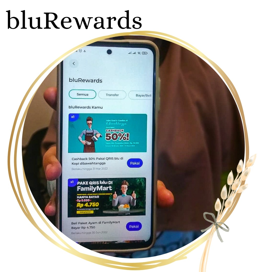 Fitur bluRewards dari aplikasi blu