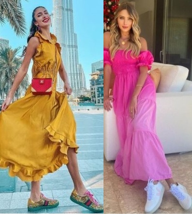 Guia de moda Looks estilosos com tênis, Anna Prevelic, Laura Dellagnese