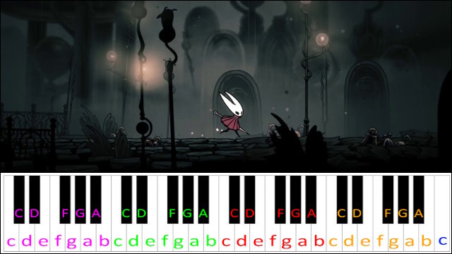 Bonebottom (Hollow Knight: Silksong) Piano / Keyboard Easy Letter Notes for Beginners