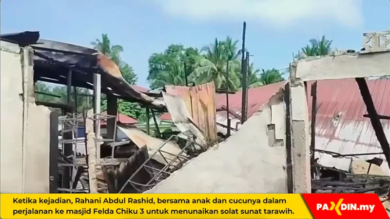 [Video] Rumah Terbakar Ketika Keluar Solat Tarawih