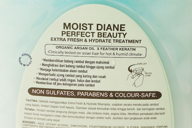 Moist Diane Extra Fresh & Hydrate Shampoo, Moist Diane Extra Fresh & Hydrate Treatment, Japanese Shampoo Review, Moist Diane Review, Moist Diane Japan Shampoo