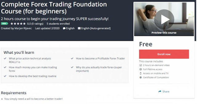 [100% Free] Complete Forex Trading Foundation Course (for beginners)