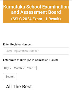 Karnataka SSLC Result 2024