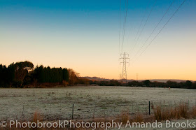 Frosty sunrise looking towards goss moor