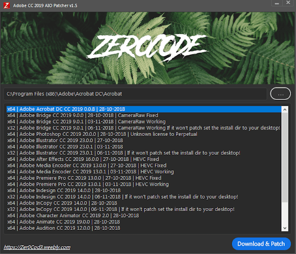 Adobe CC 2019 AIO Patcher v1.5 [Latest]
