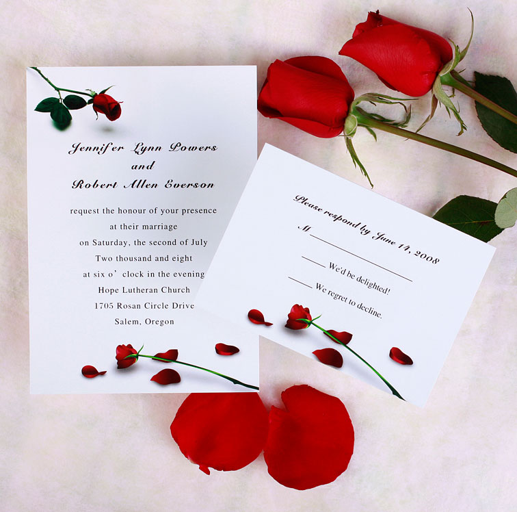 If you're looking for rose wedding invitations 