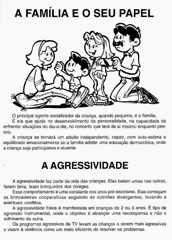 Texto reflexivo o papel da família