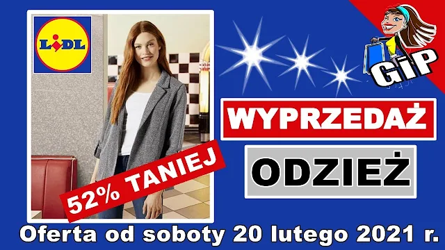 LIDL | Oferta od Soboty 20.02.2021 | Wyprzedaż  | Odzież