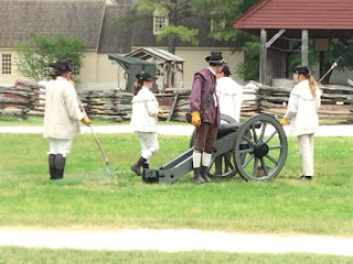 Colonial Williamsburg Canon Team ready to fire the gun