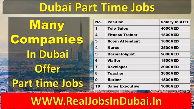 Part Time Jobs In Dubai | Part Time Jobs In Dubai For Male | 