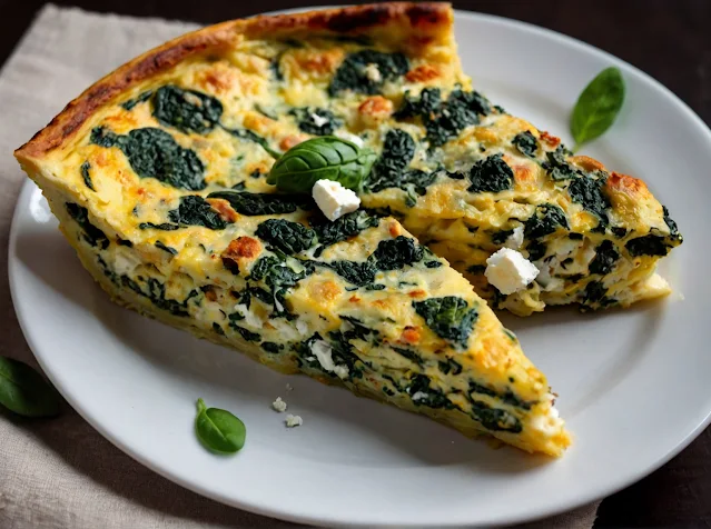 Frittata with Spinach and Feta Cheese: A Wholesome and Flavorful Delight