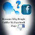 5 Most Common Reasons,Why People Unlike Your Facebook Pages