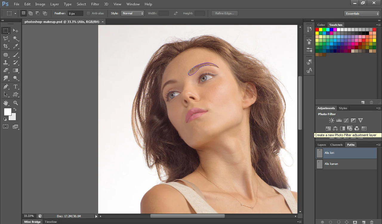 Tips Photoshop Retouch Alis Komputer Grafik