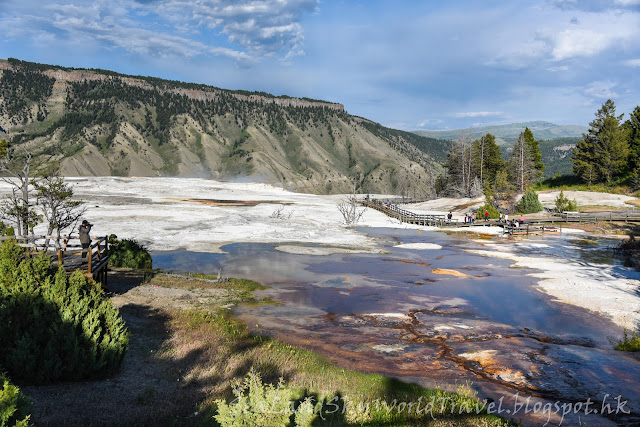 黃石國家公園, Mammoth Hot Springs, yellowstone national park, Upper Terraces 