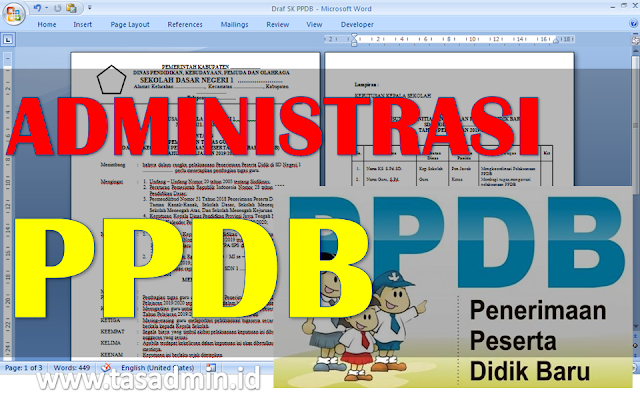 Administrasi Penerimaan Peserta Disik Baru PPDB SD