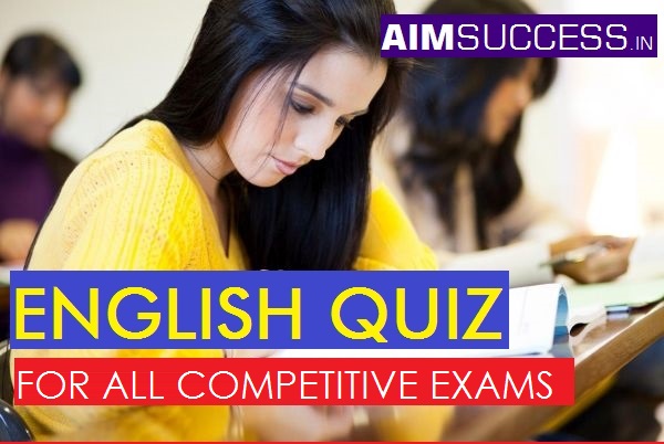 English Questions for for SBI Clerk 2018: 10 April