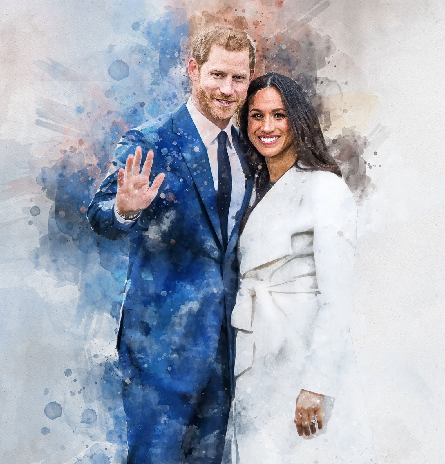 Swimsuits featuring Prince Harry and Meghan Markle's faces, posted on Friday, 18 May 2018