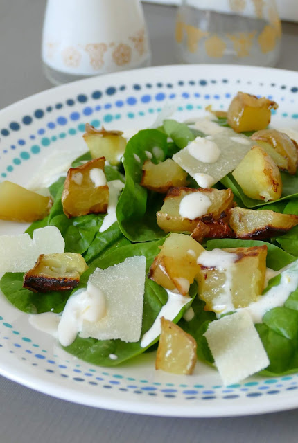 This best ever spinach salad is a perfect fall or winter lunch or dinner! It goes great with chicken or beef, sandwiches or soup! The sauce gets all it's amazing flavor from garlic and lemon zest!