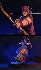 Hawkeye on Sky-Cycle Avengers Statue by Gentle Giant