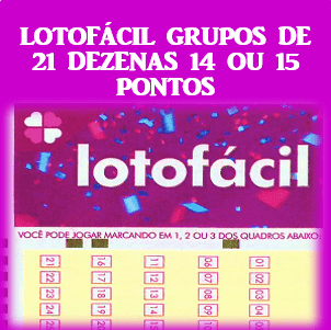 Lotofácil 14 ou 15 pontos 100% garantidos