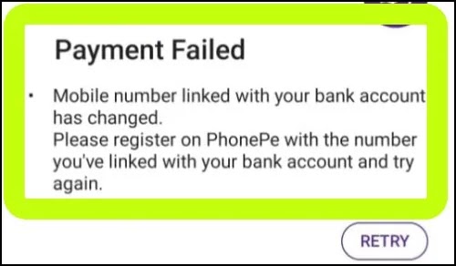 Fix Mobile Number Linked With Your Bank Account Has Changed PhonePe