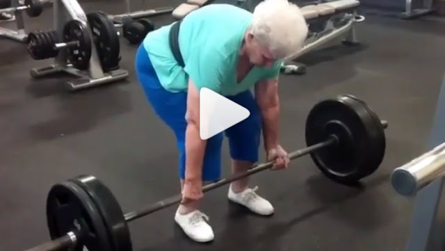 78 YEAR-OLD WOMAN DEADLIFTS 225 POUNDS