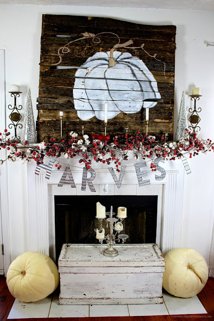 Farmhouse Cottage Country Christmas Fall Thanksgiving Decor